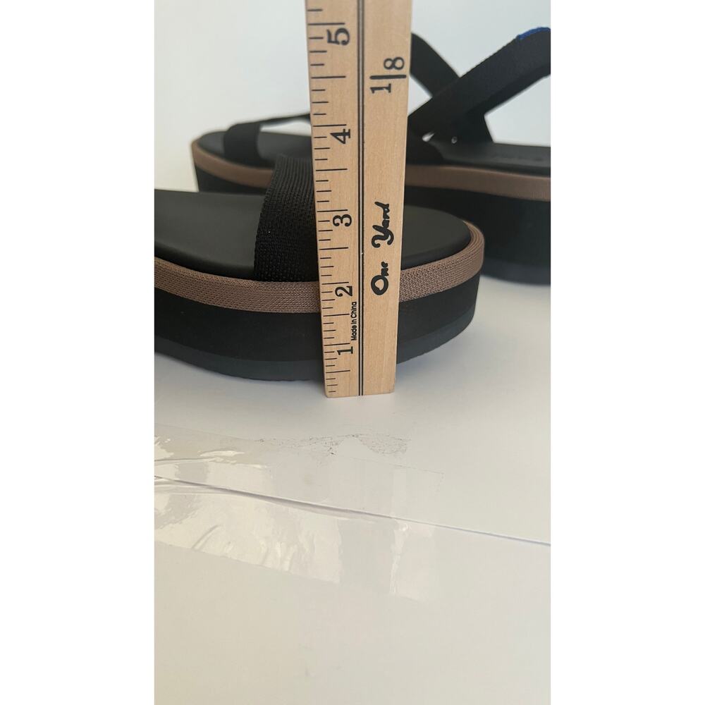 Rothy's The Lightweight Wedge Sandal In Black Size 10.5 - Picture 12 of 12